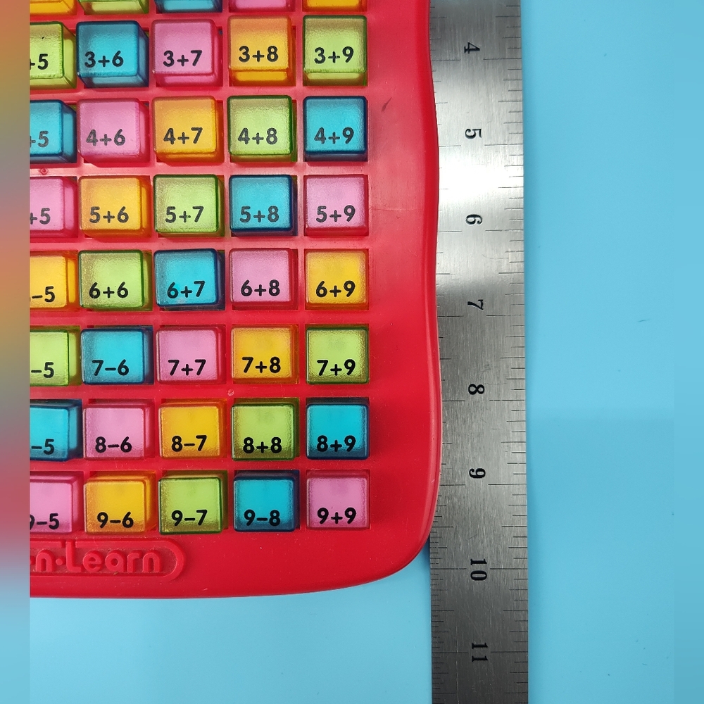 Push & Learn Colorful Math Addition / Subtraction Educational Learning Toy - Picture 10 of 11